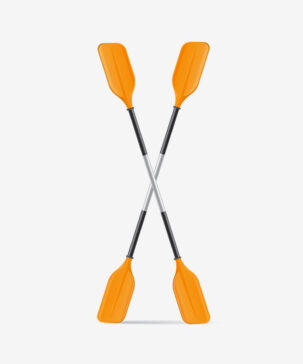 Magideal Detachable Asymmetrical Aluminum Kayak Paddle